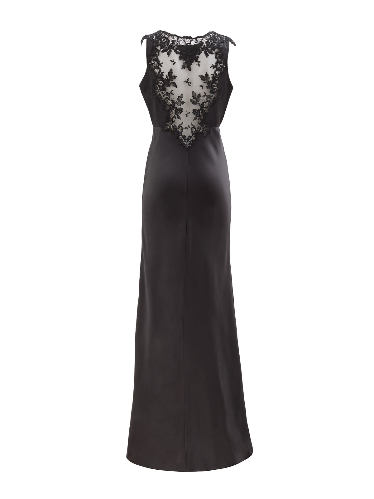 Scilla Lace-Back Silk Midi Dress