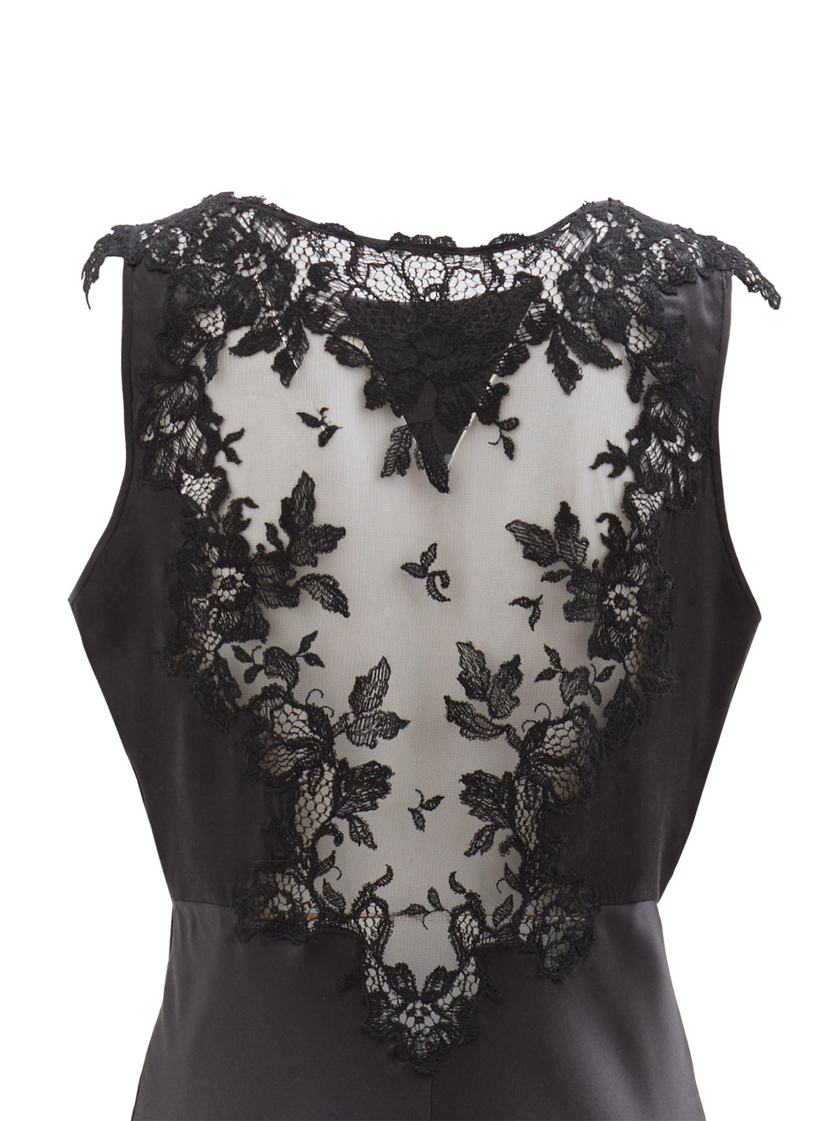 Scilla Lace-Back Silk Midi Dress