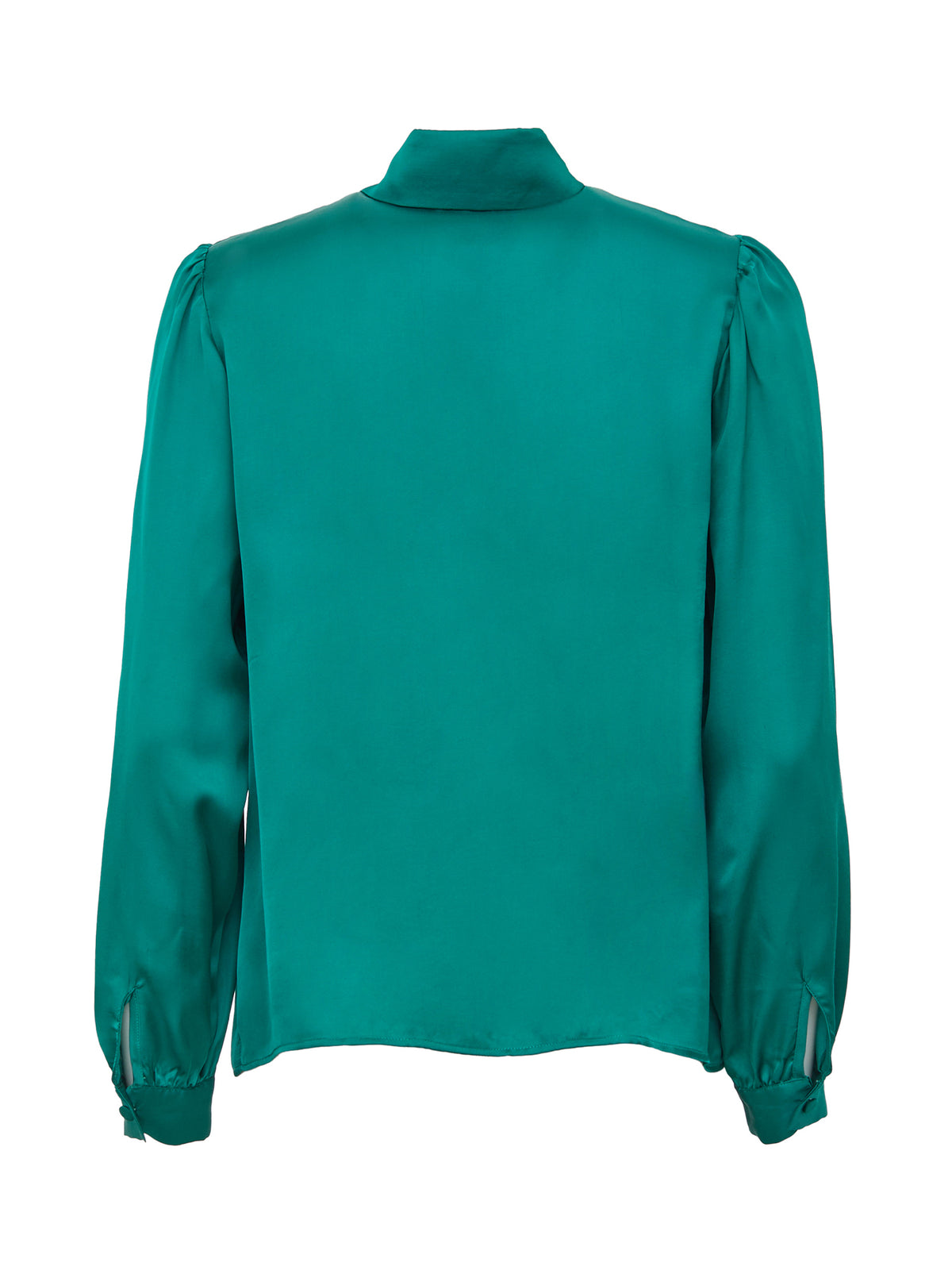 Milvia Smocked Satin Blouse