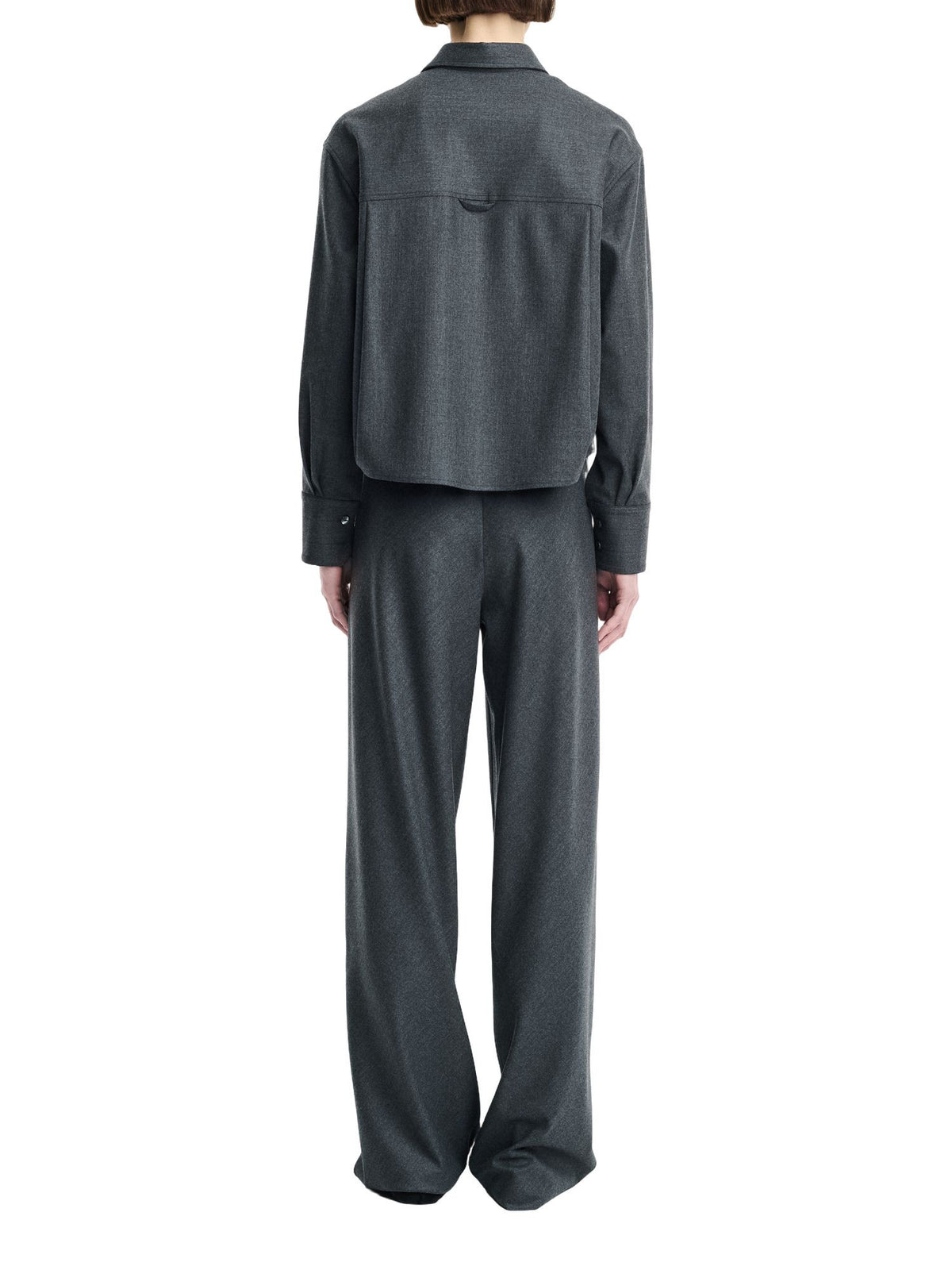 Bias Cut Wool Trousers
