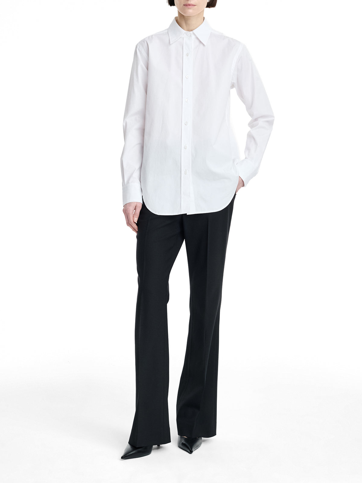Mid Rise Boot Cut Trouser