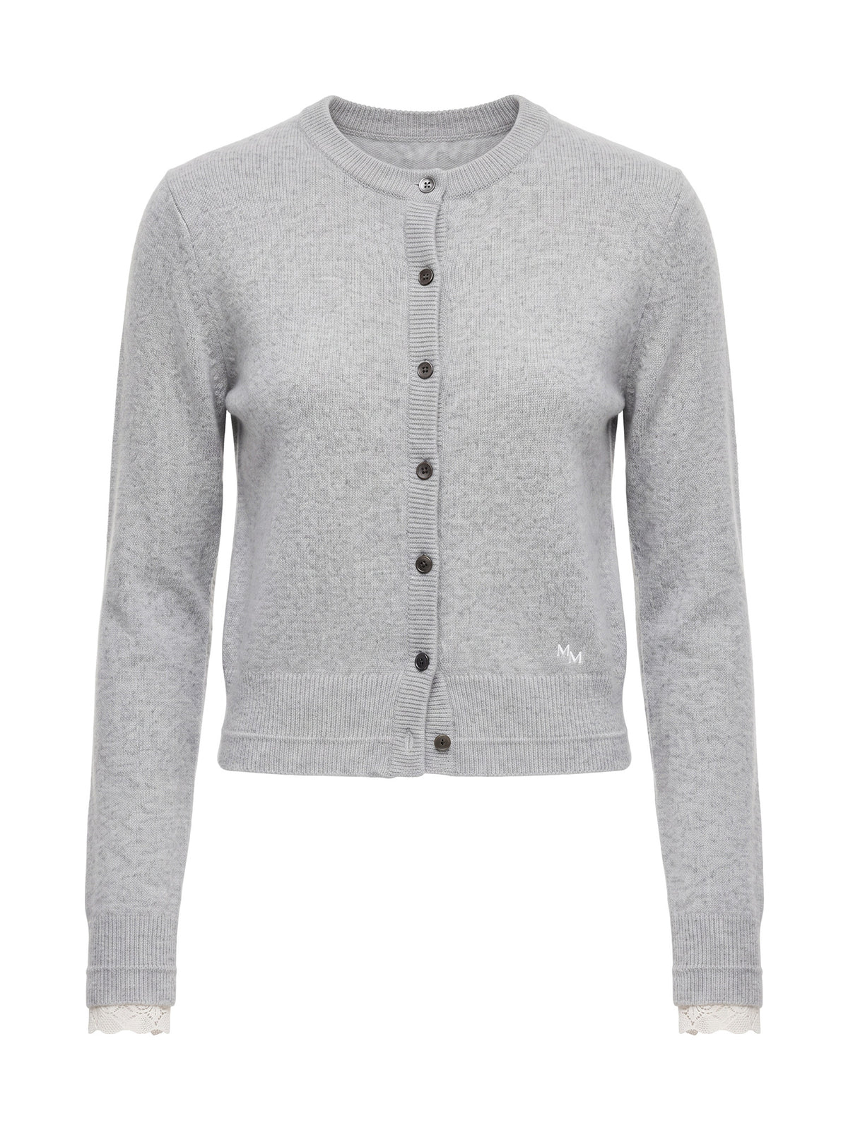 MM Lace-Trimmed Baby Cardigan