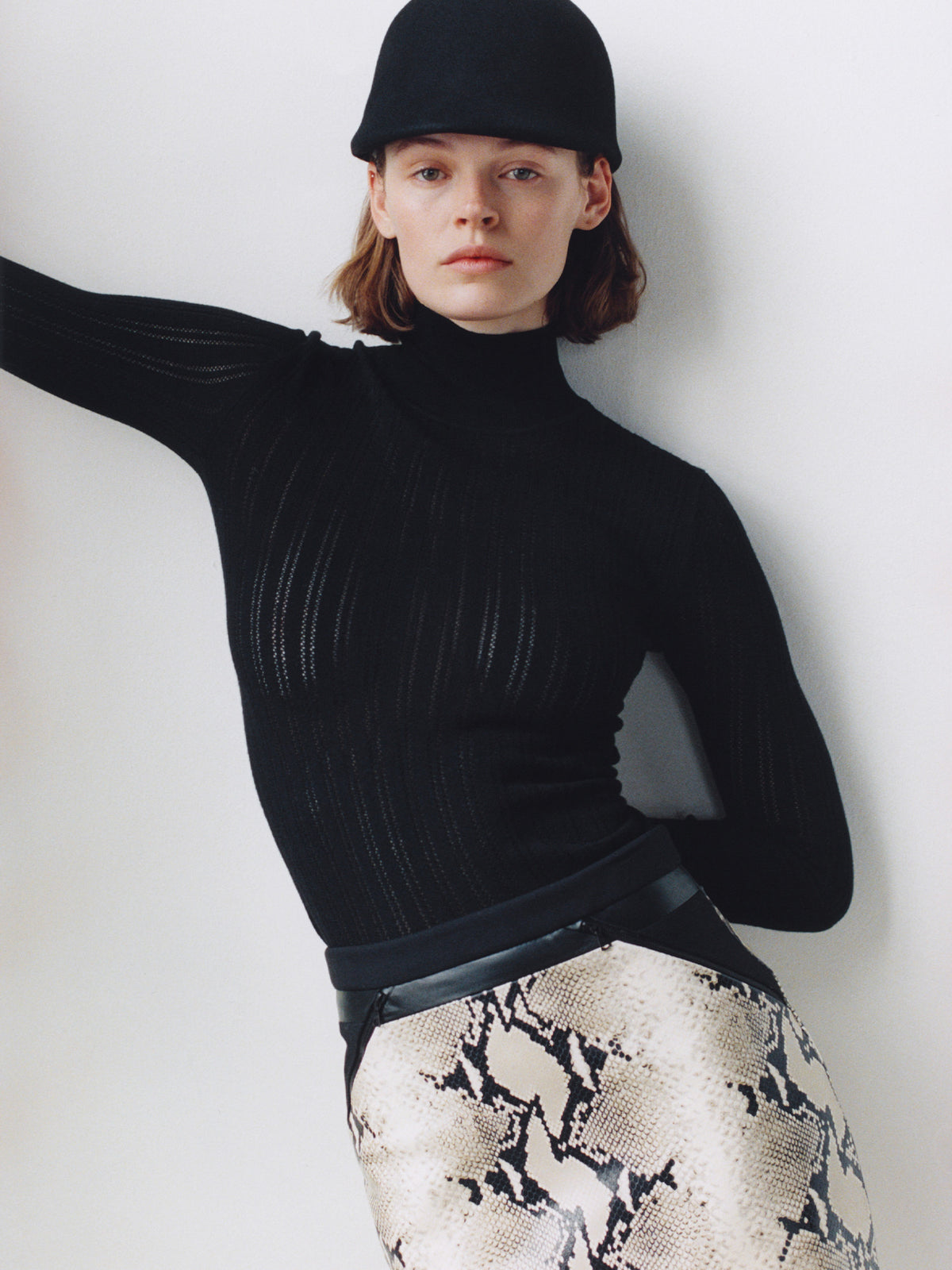 Slim Thermal Mock Neck Top