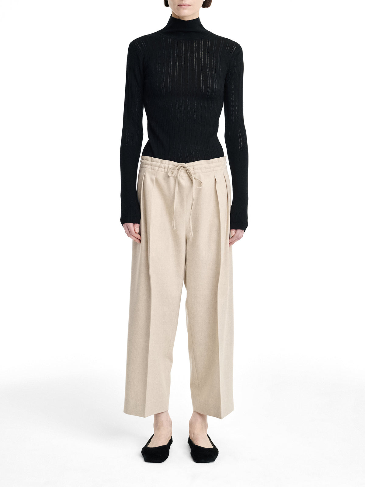 Slim Thermal Mock Neck Top