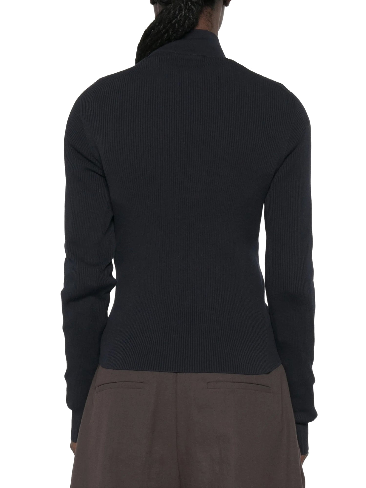 Cotton Zip-Up Cardigan