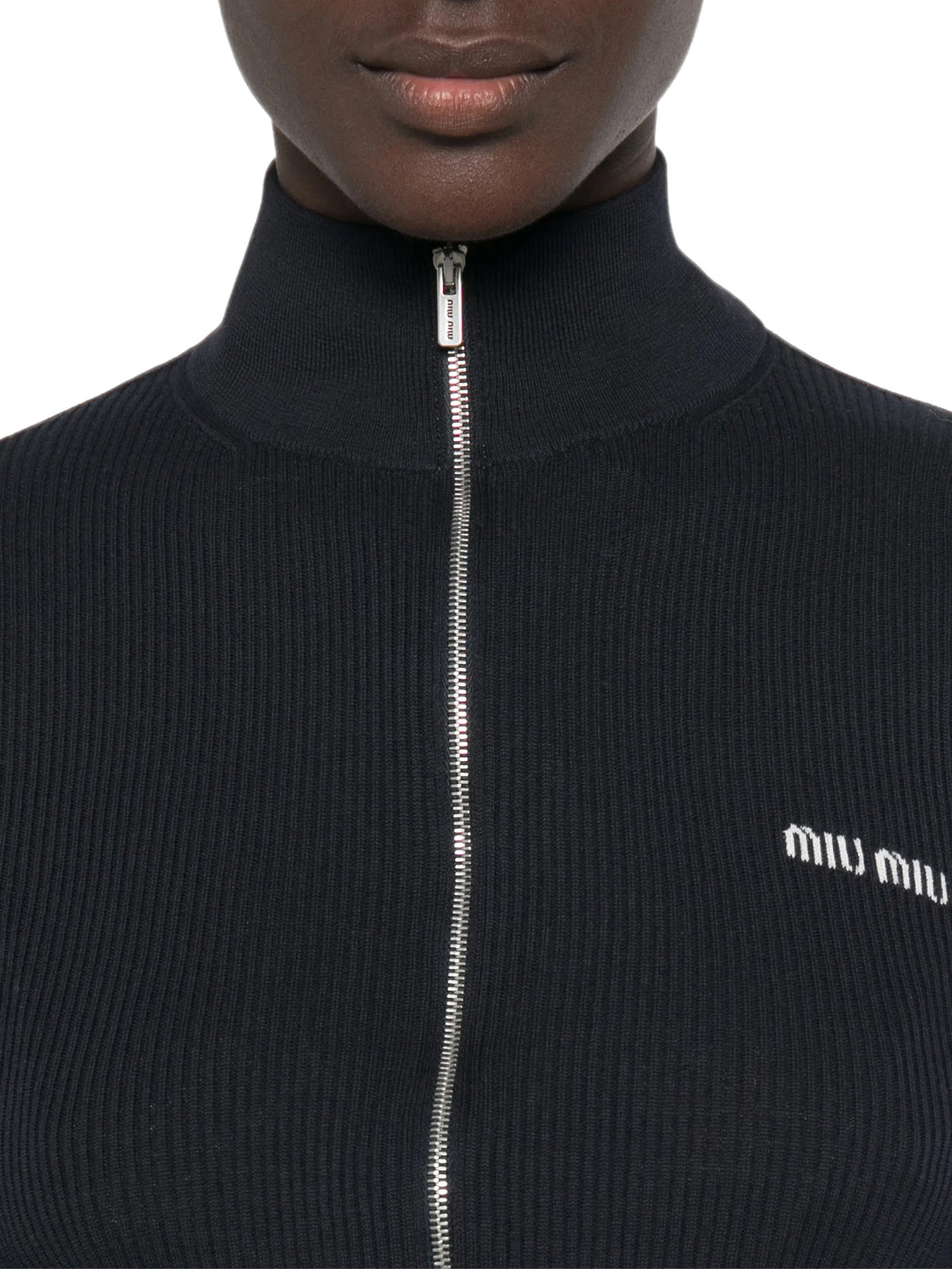 Cotton Zip-Up Cardigan