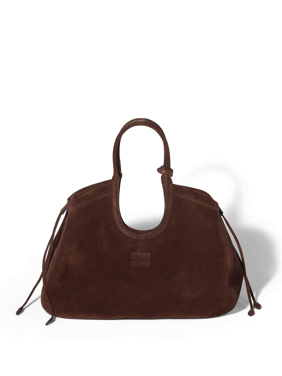 Ivy Suede Drawstring Tote Bag
