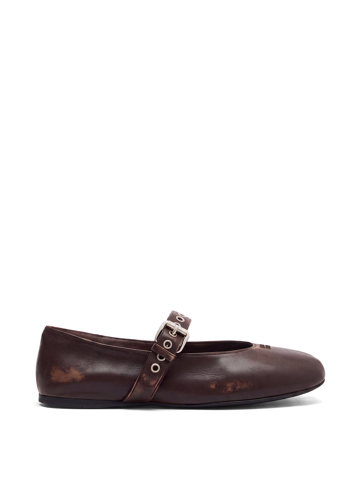 Leather Mary Jane Flats