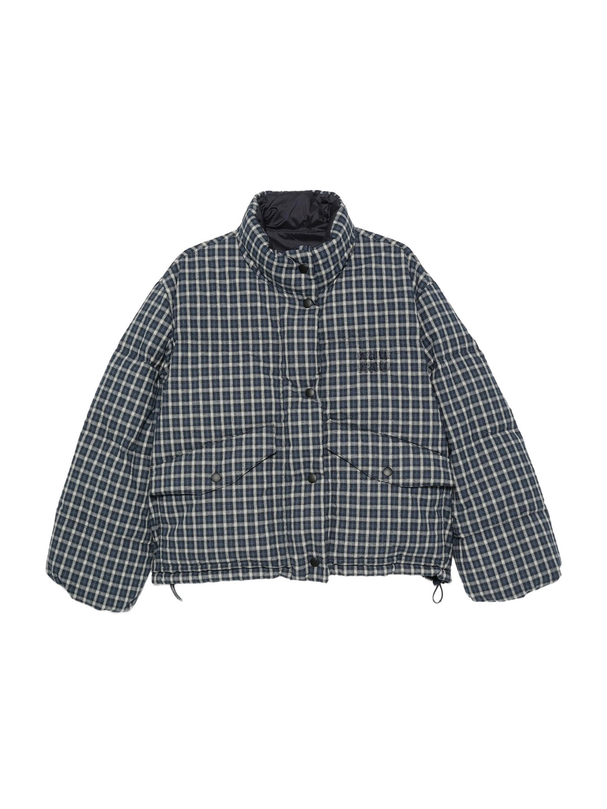 Reversible Plaid Puffer Jacket