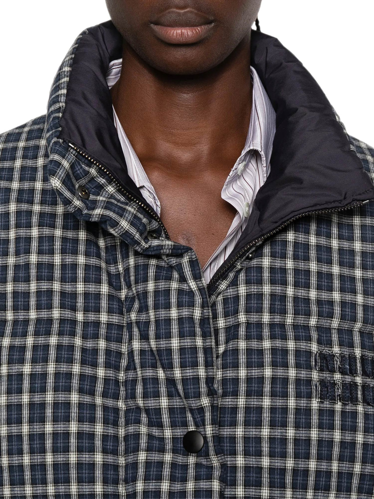 Reversible Plaid Puffer Jacket