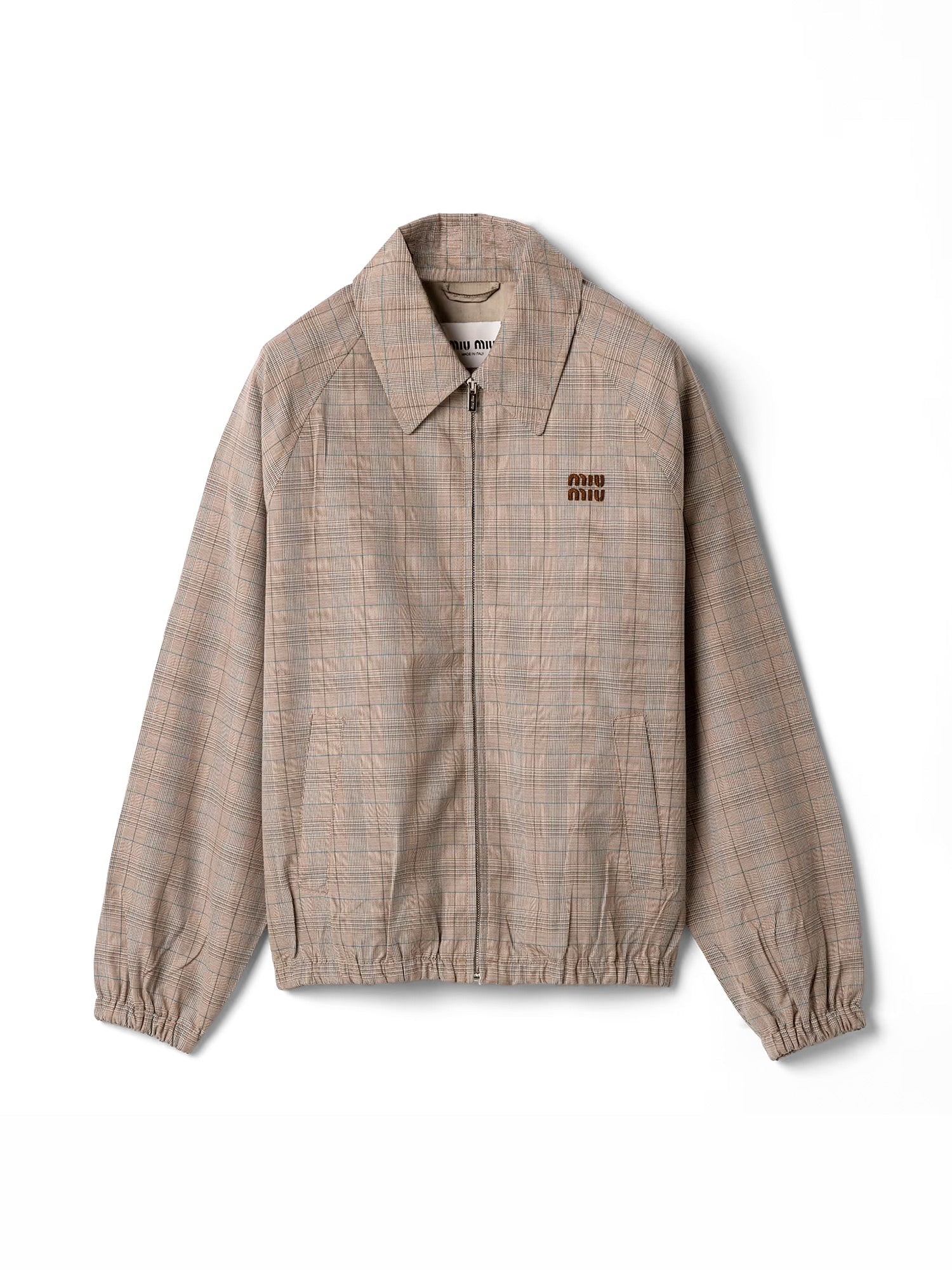 Prince of Wales Checked Blouson Jacket