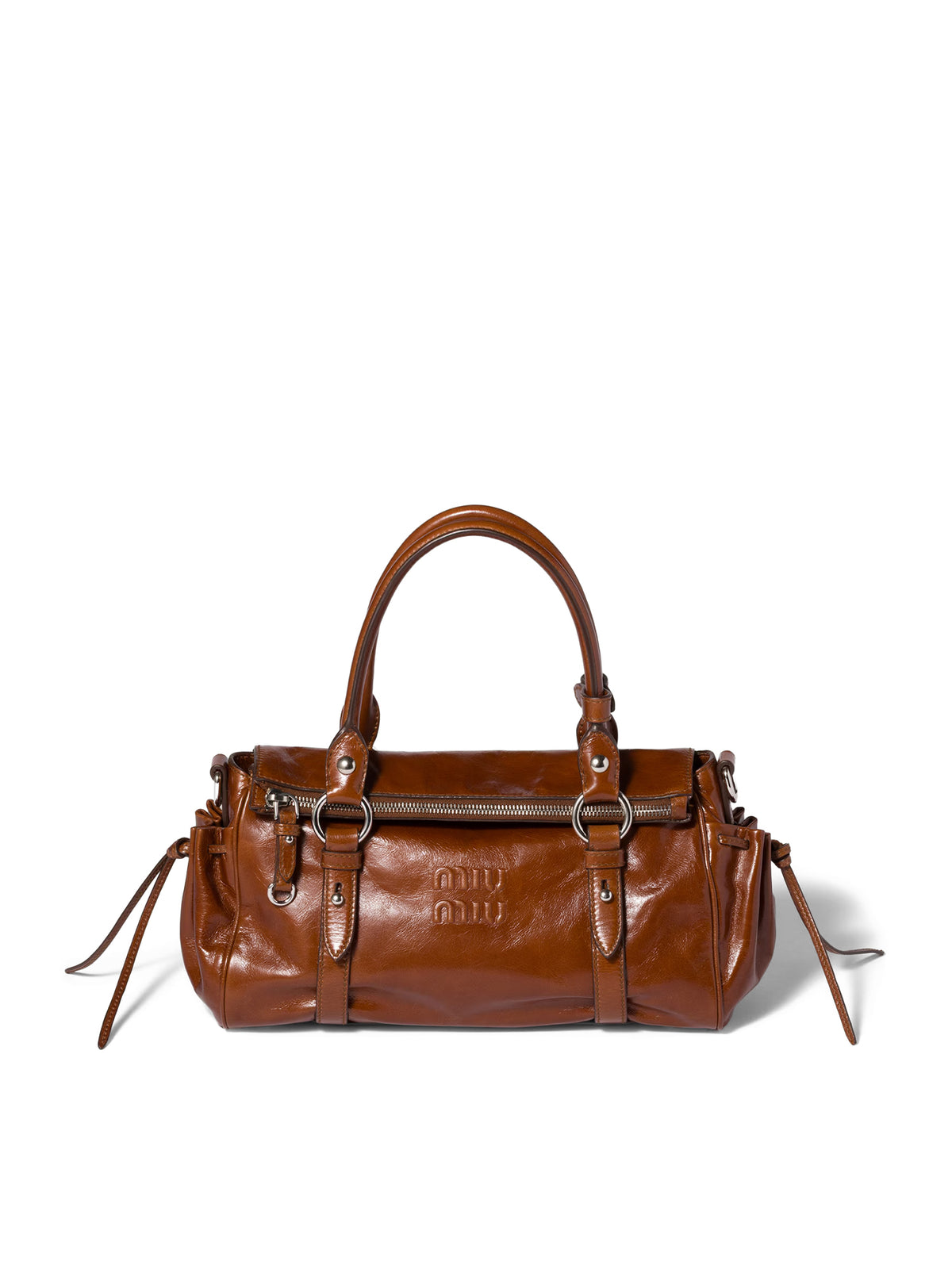 Glossy Leather Handbag