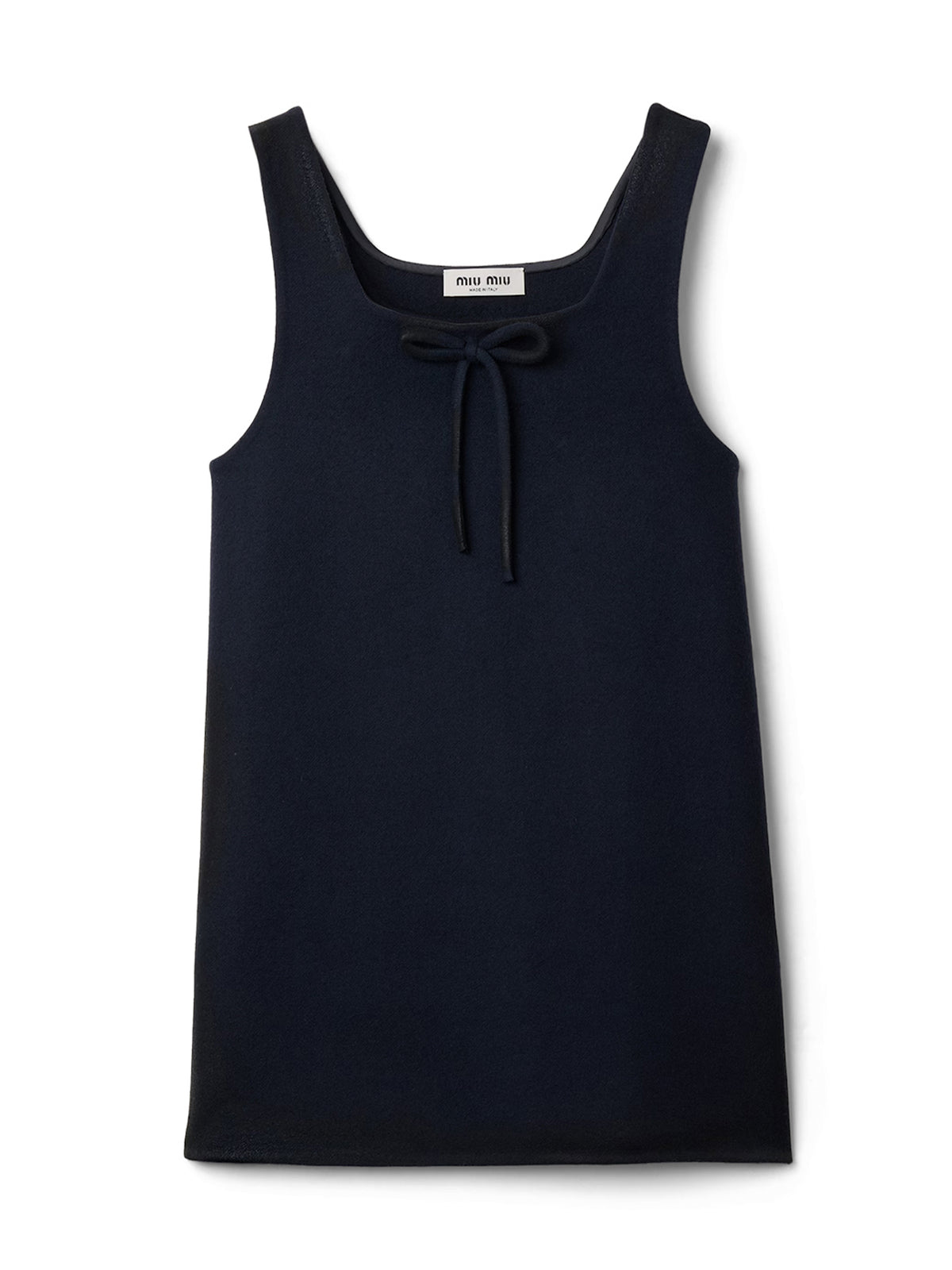 Waxed Double Wool Mini Dress
