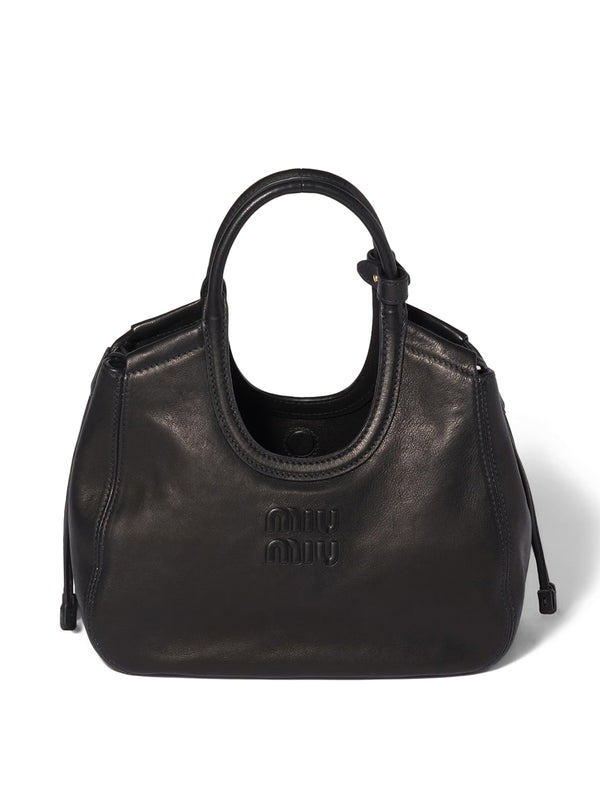 Ivy Nappa Leather Drawstring Tote