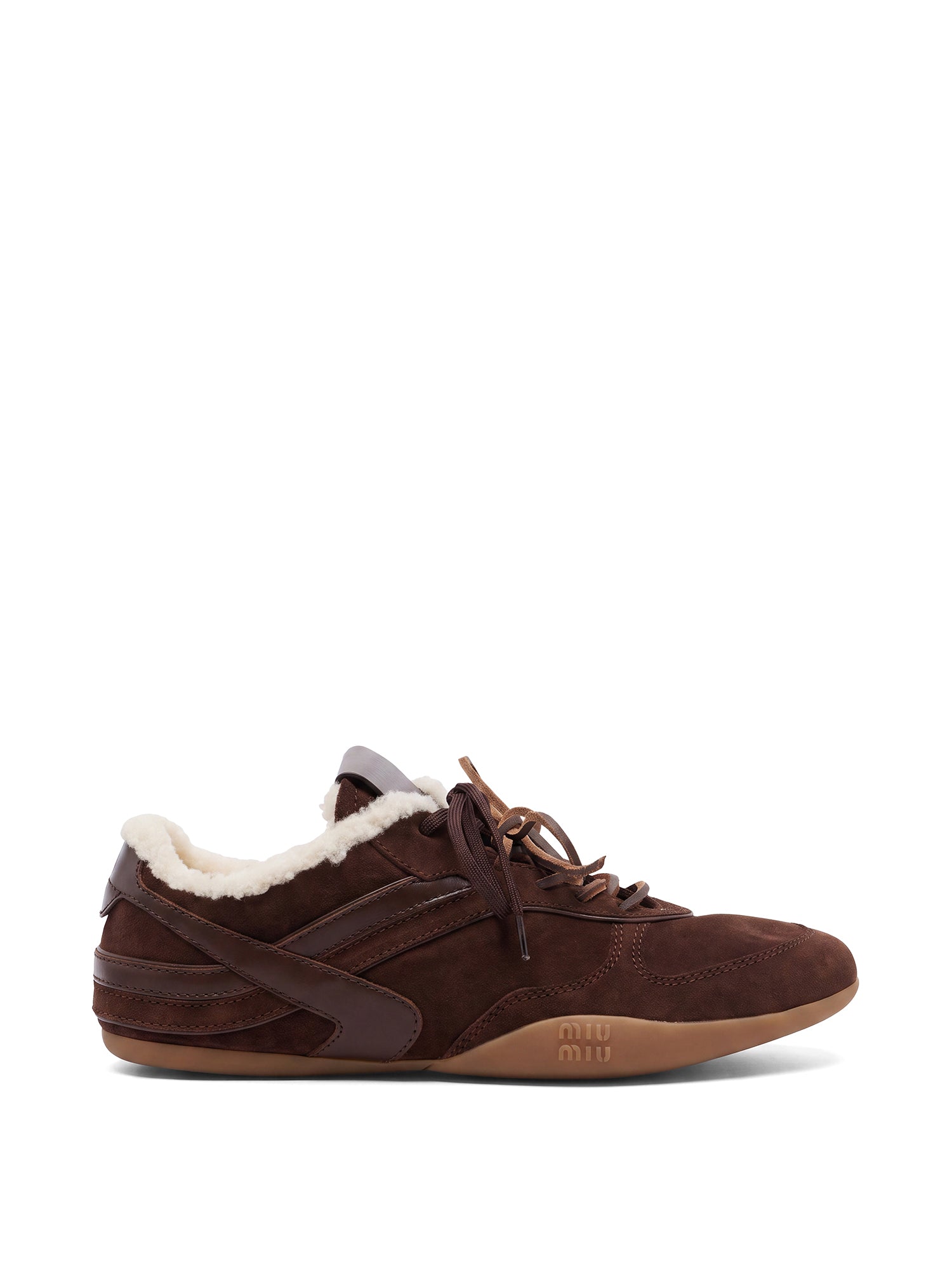Shearling-Lined Suede Gymnasium Sneakers