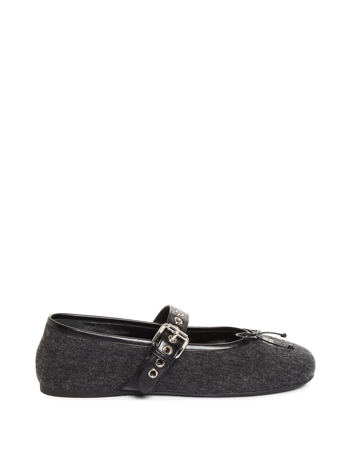Wool Mary Jane Flats