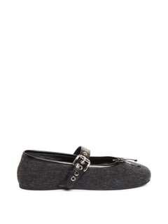 Wool Mary Jane Flats