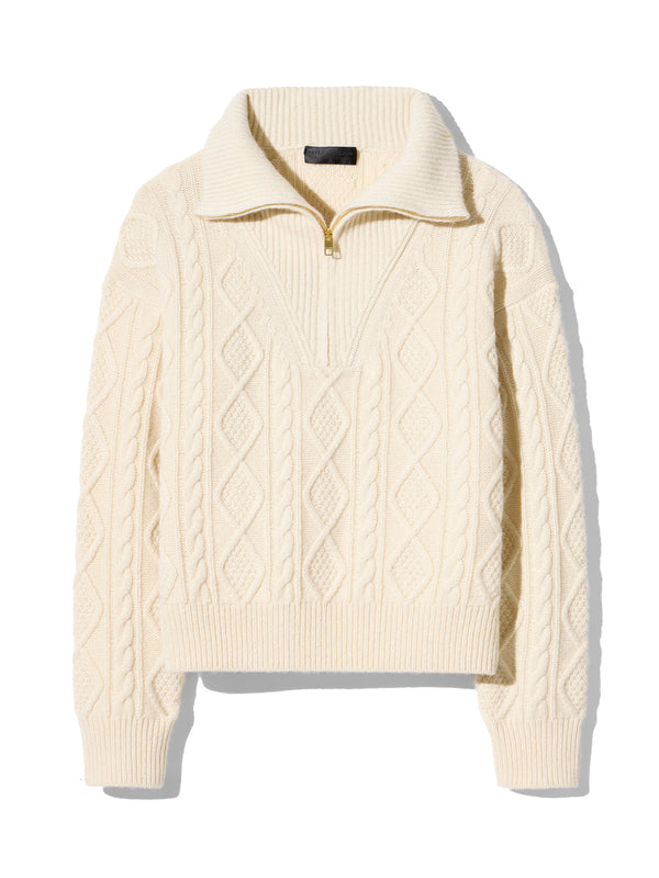 Jori Cable-Knit Cashmere Sweater