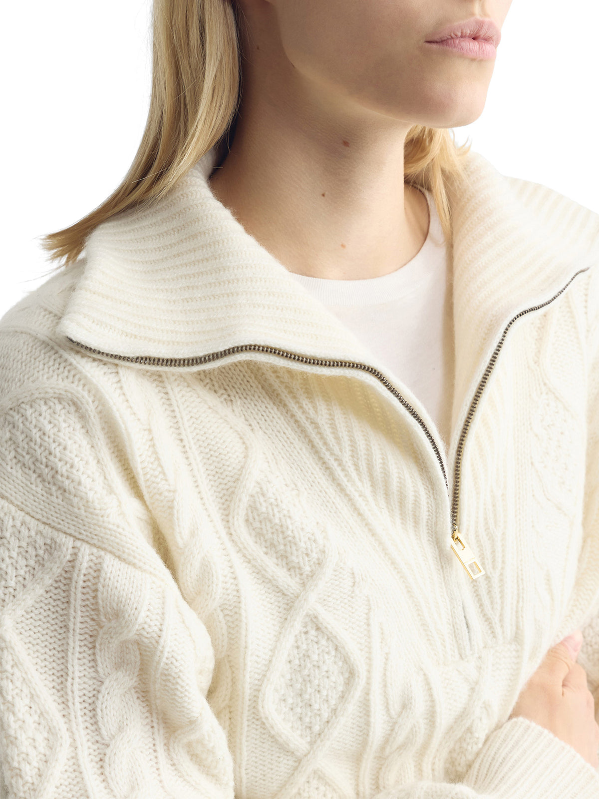 Jori Cable-Knit Cashmere Sweater