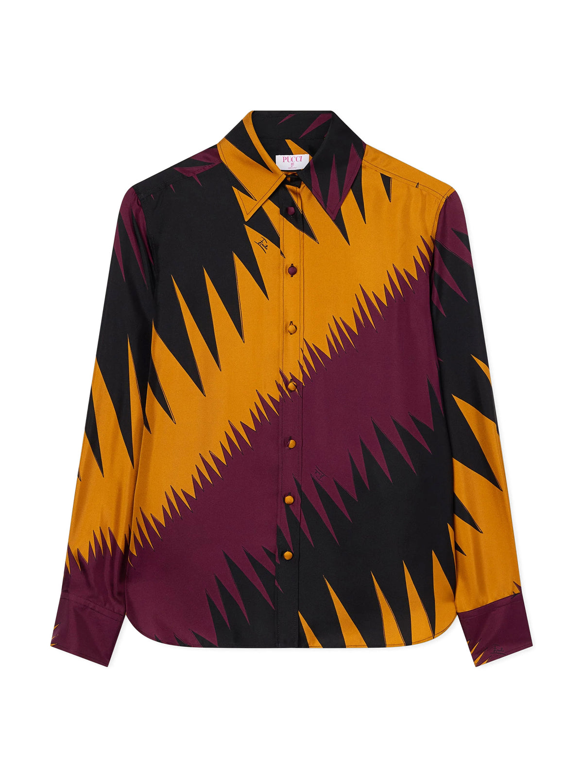 Drago Print Silk Shirt