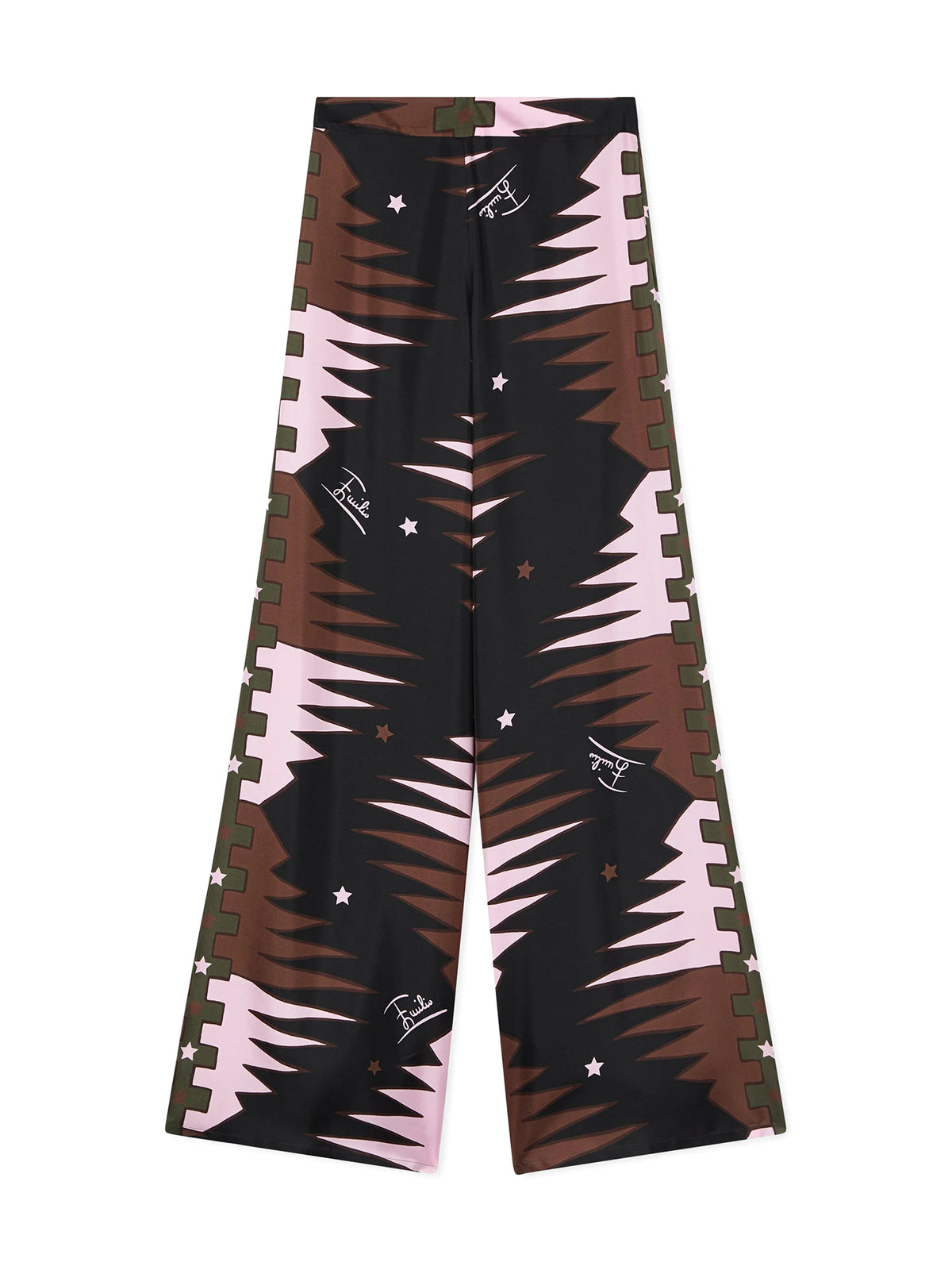 Valdimontone Print Silk Pants