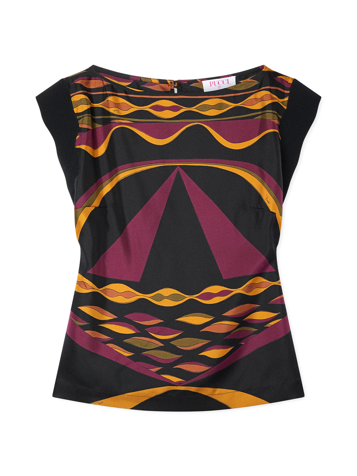 Dune Print Silk Top