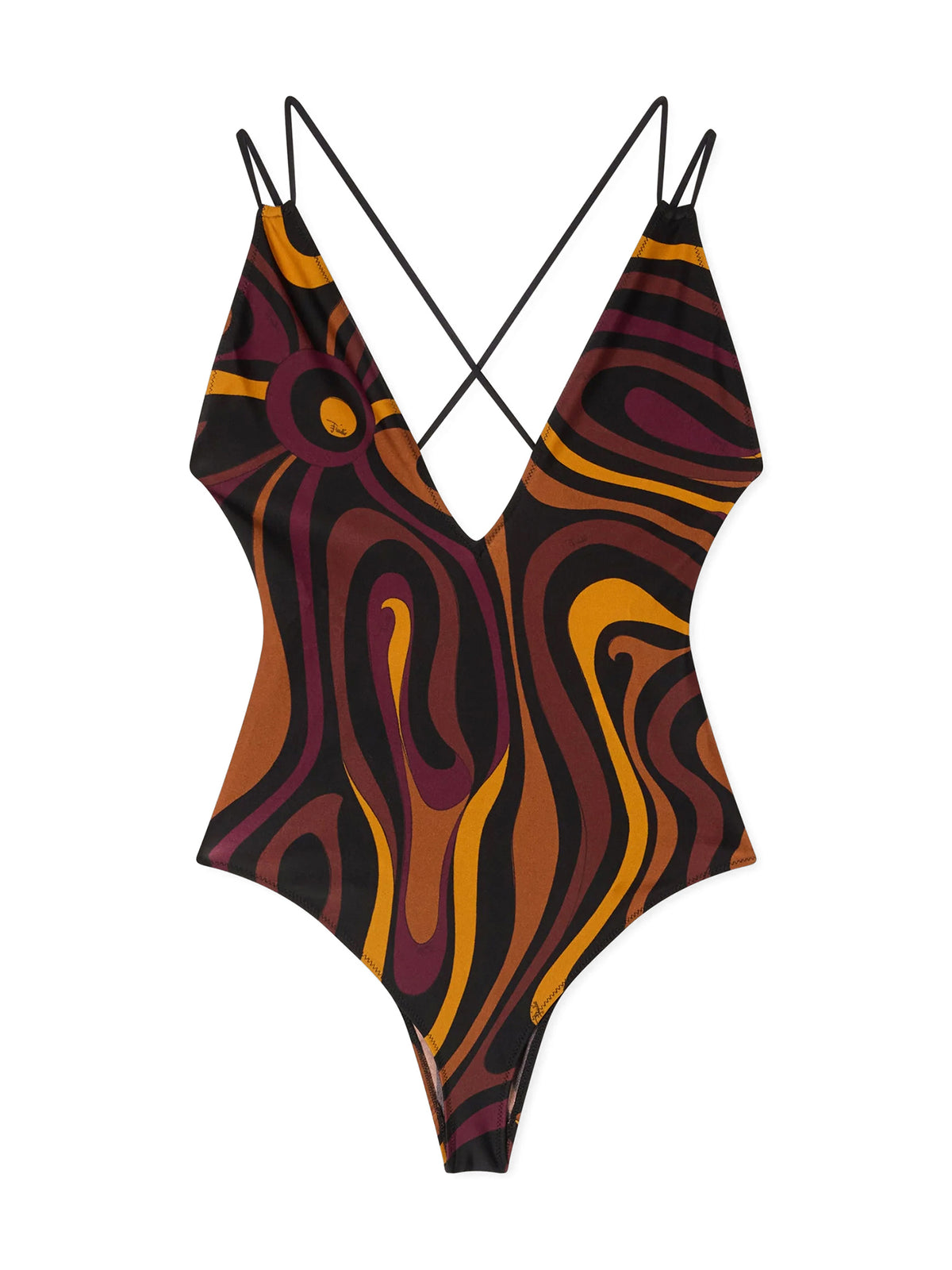 Marmo Print One Piece Swimsuit