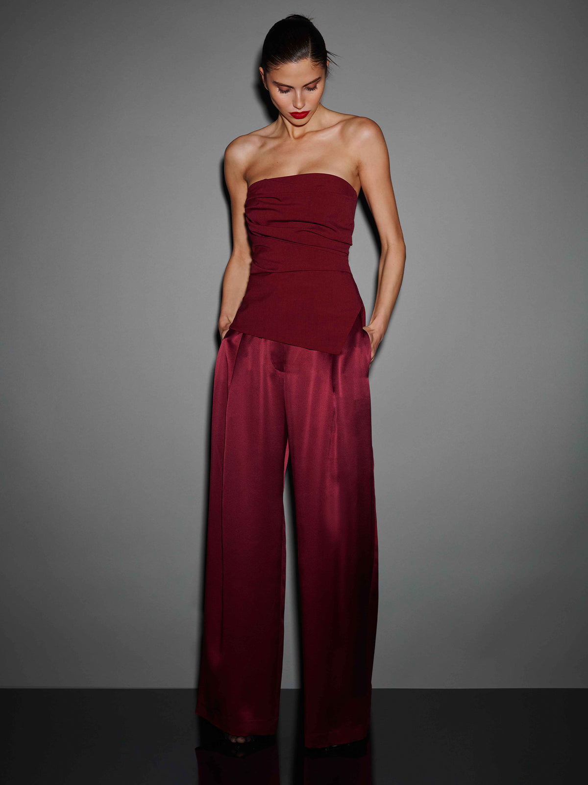 Relaxed Silk Trousers