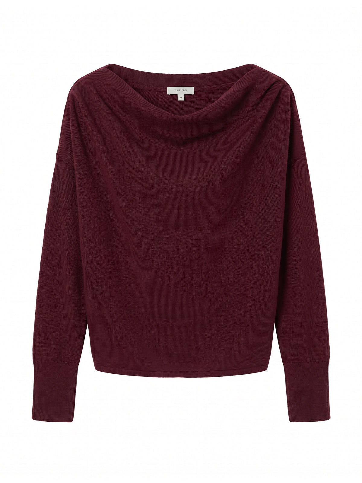 Long Sleeve Asymmetric Drape Sweater