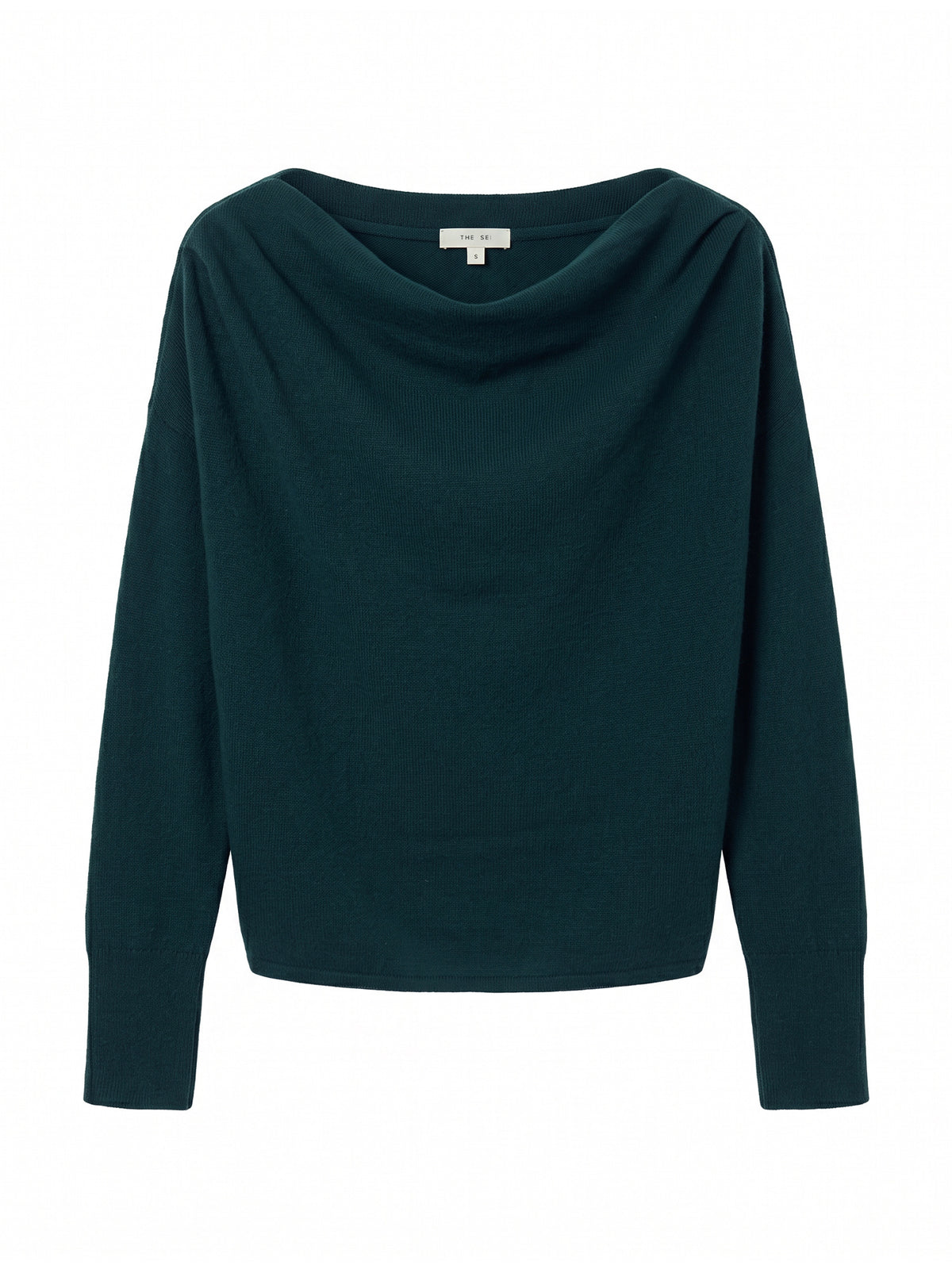 Long Sleeve Asymmetric Drape Sweater