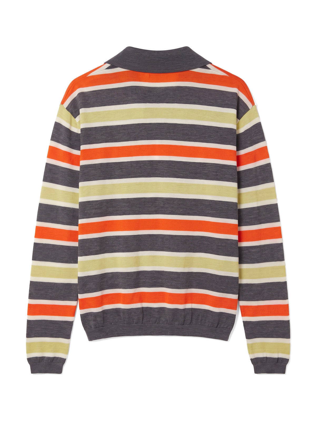 Ryan Striped Merino Polo Sweater