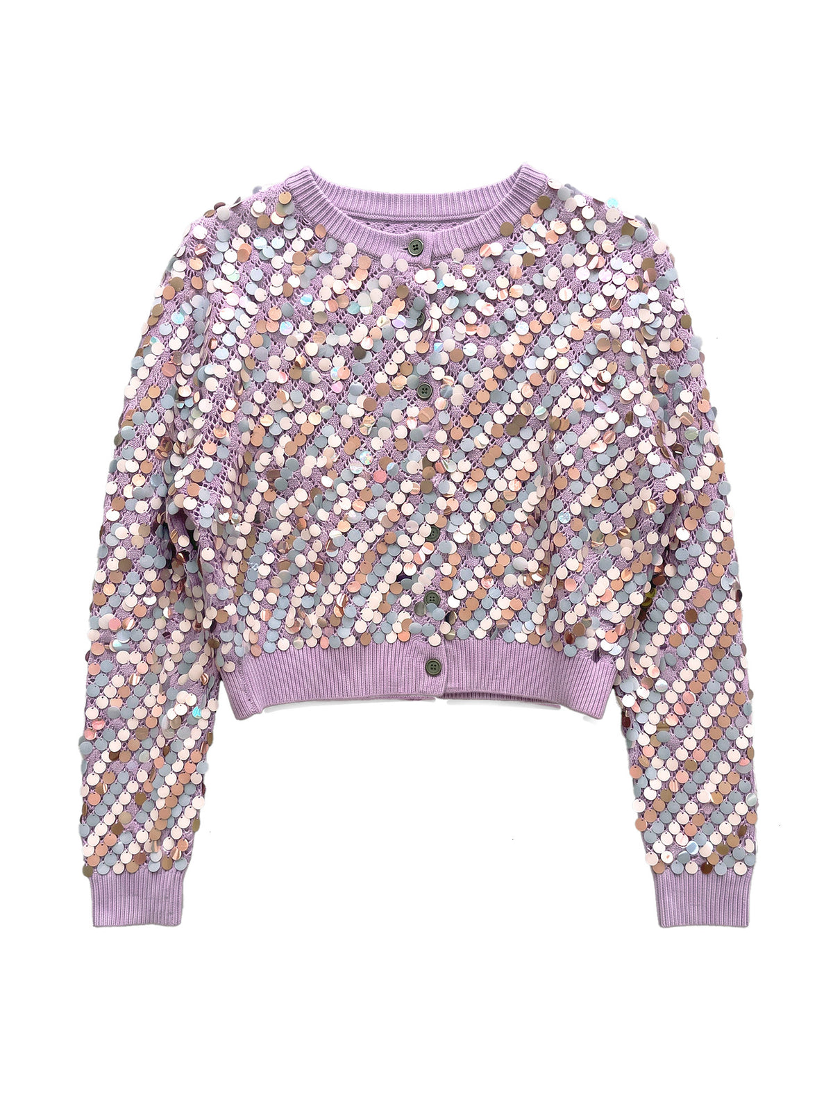 Thyso Knit Sequin Cardigan