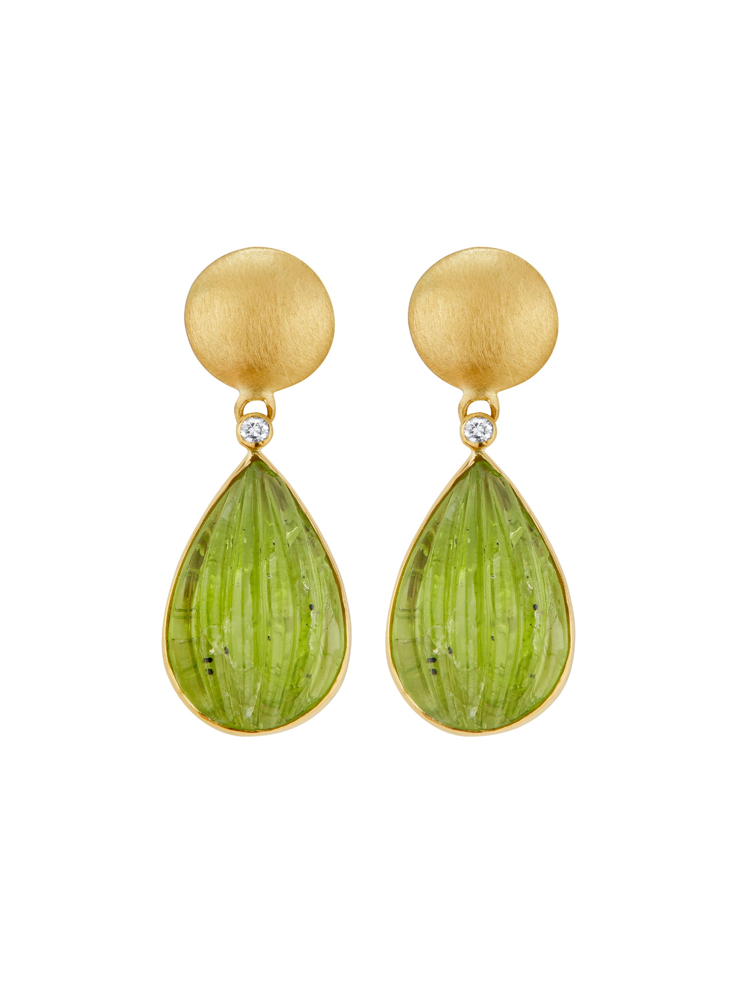 Peridot Drops Earrings