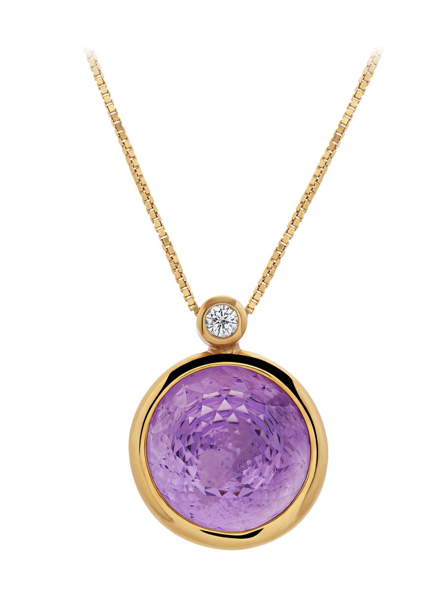 Special Lapidation Amethyst Necklace
