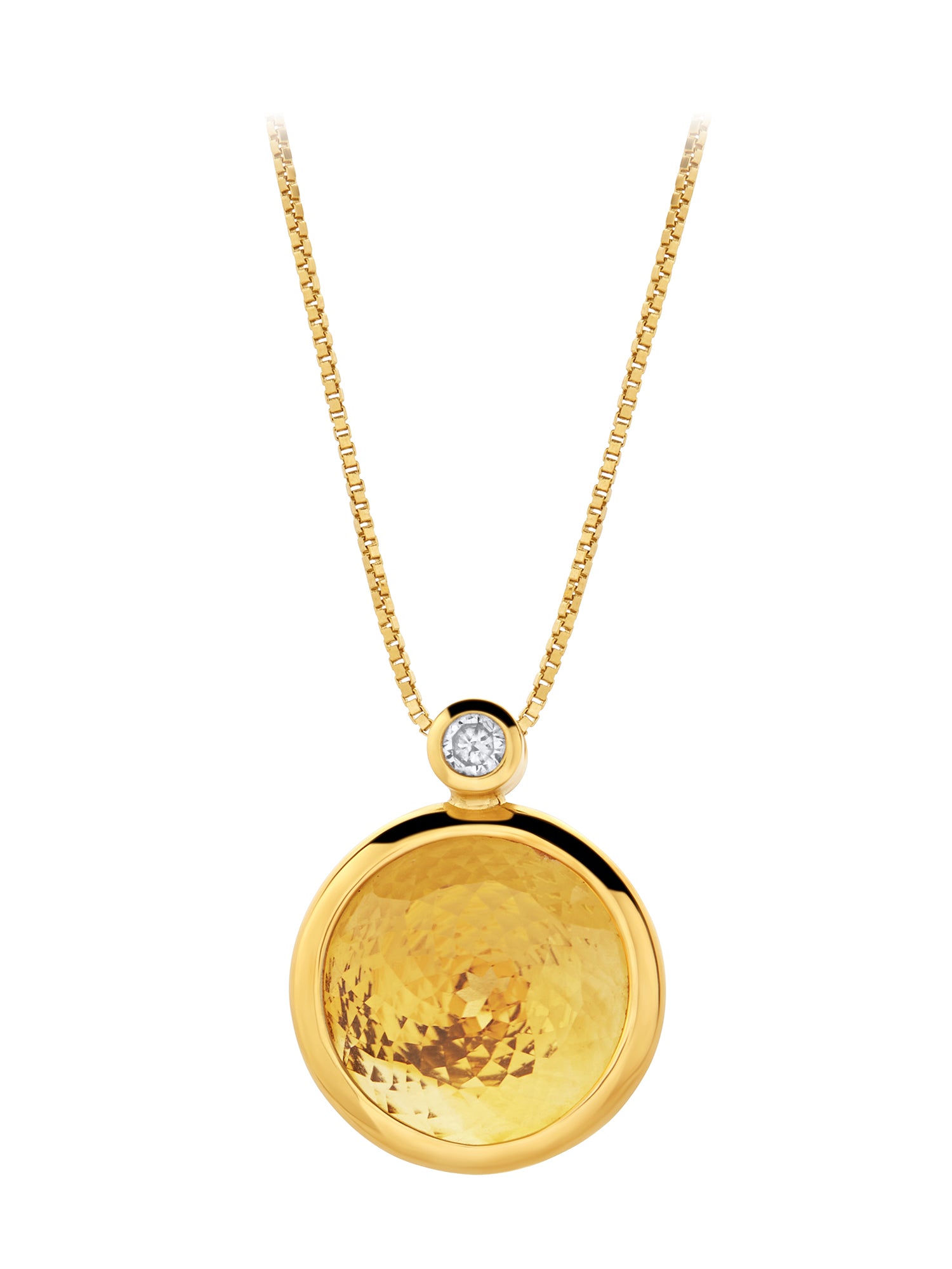 Special Lapidation Citrine Necklace