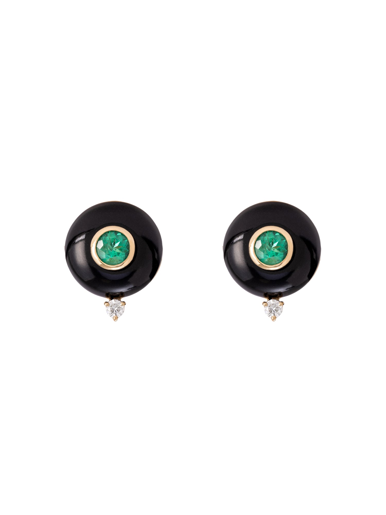 Black One Bubble Earrings