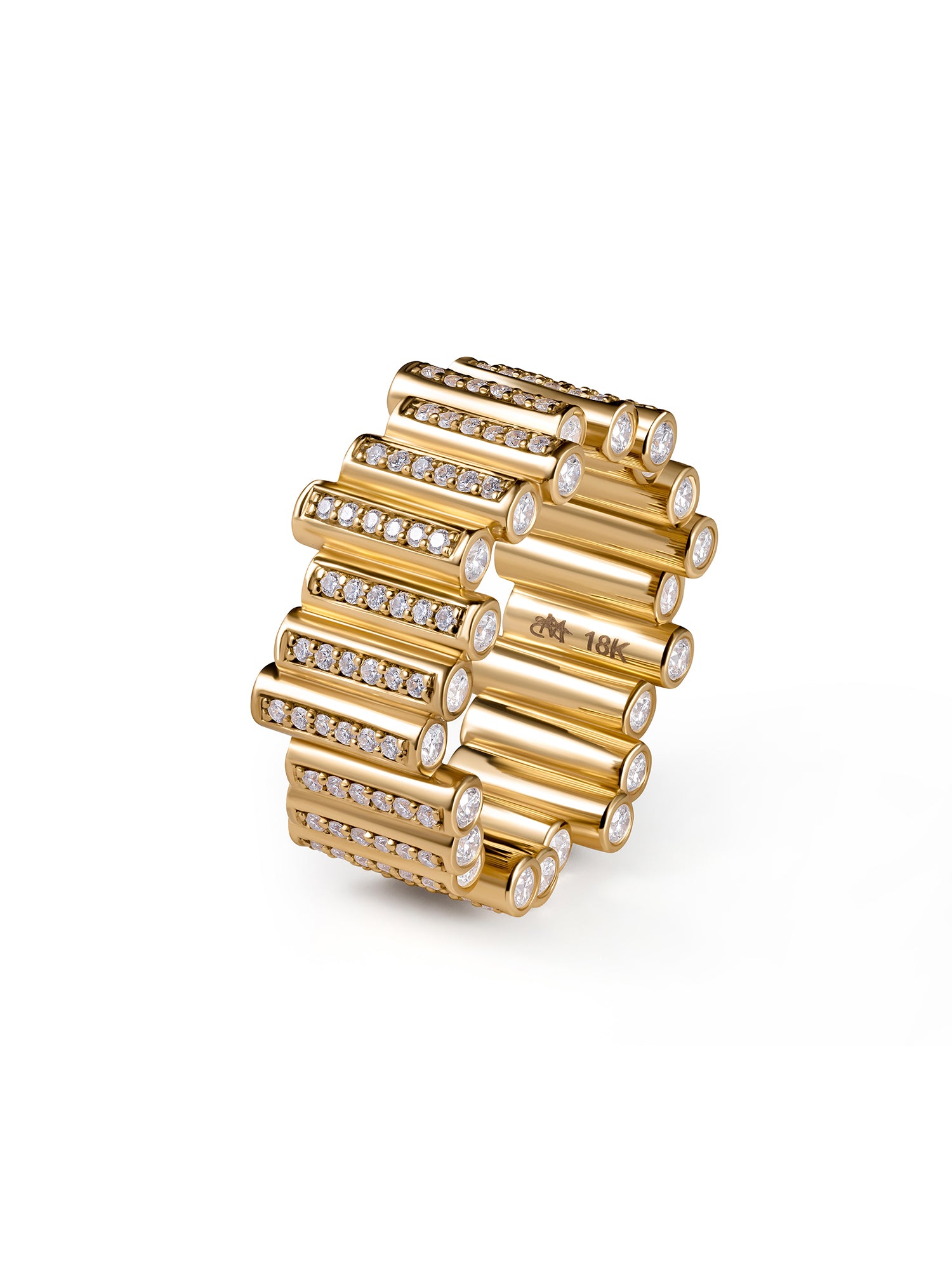 Diamond Cylinder Ring