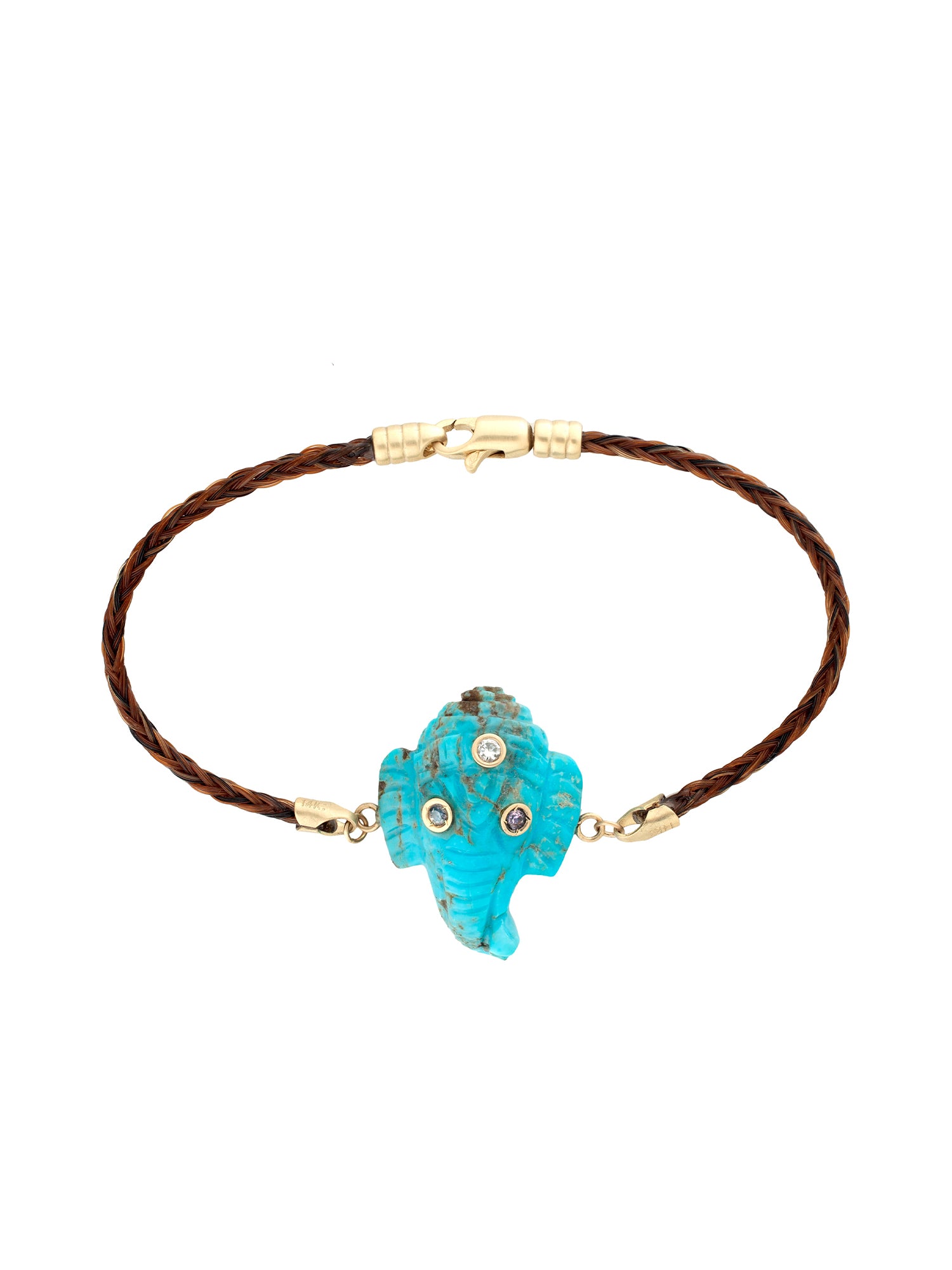 Turquoise Lord Ganesh Bracelet