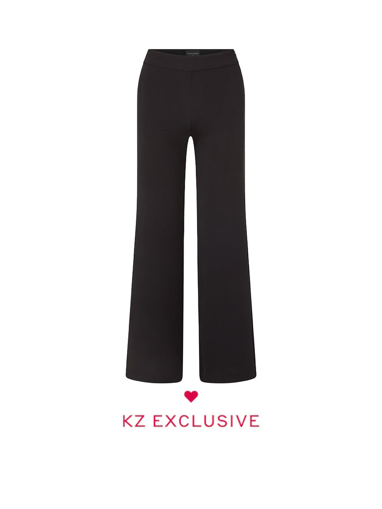 パンツ bajra Black Polyurethane Flare Pants Stretch Flare Pants – Kirna Zabête