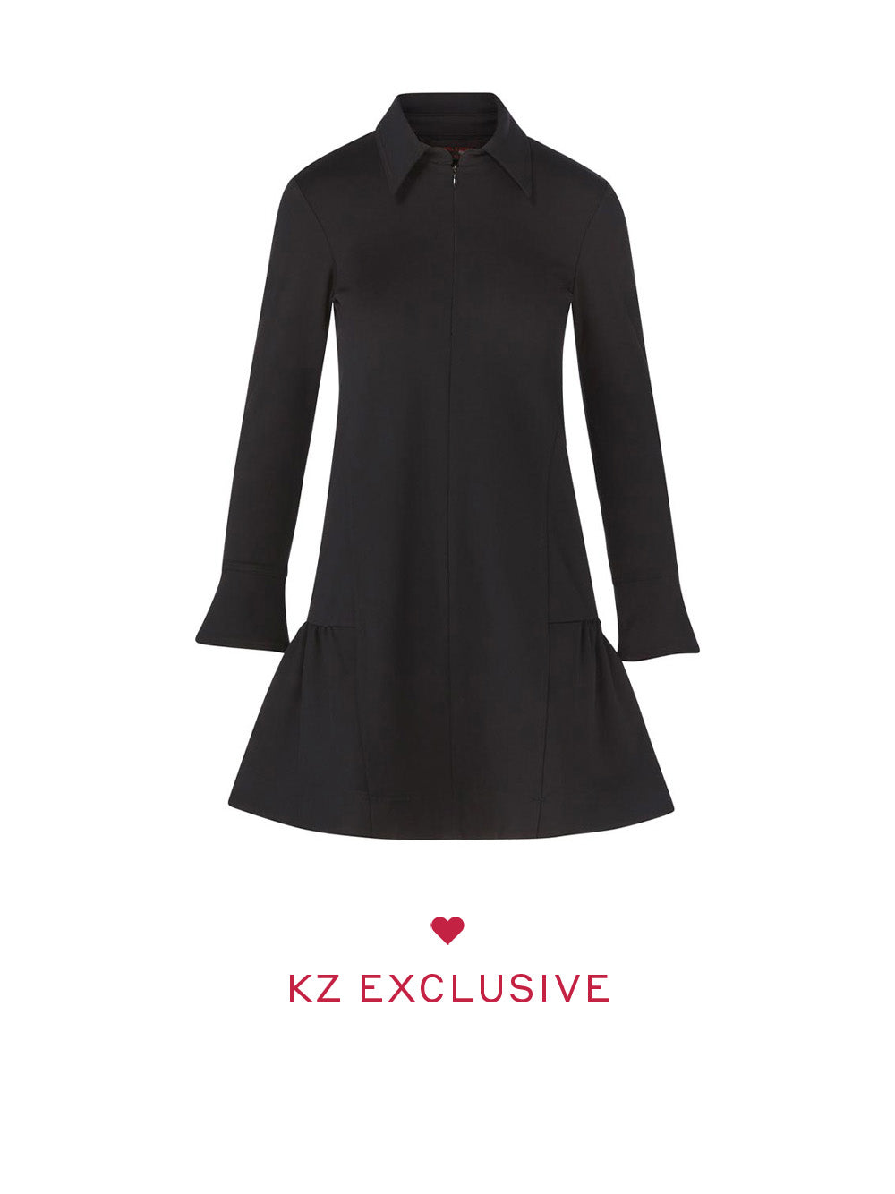 Zip Ponte Mini Dress