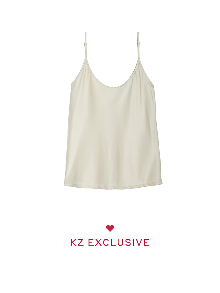 トップス Re:Camisole - White Embroidered Camisole Top in White – Reistor