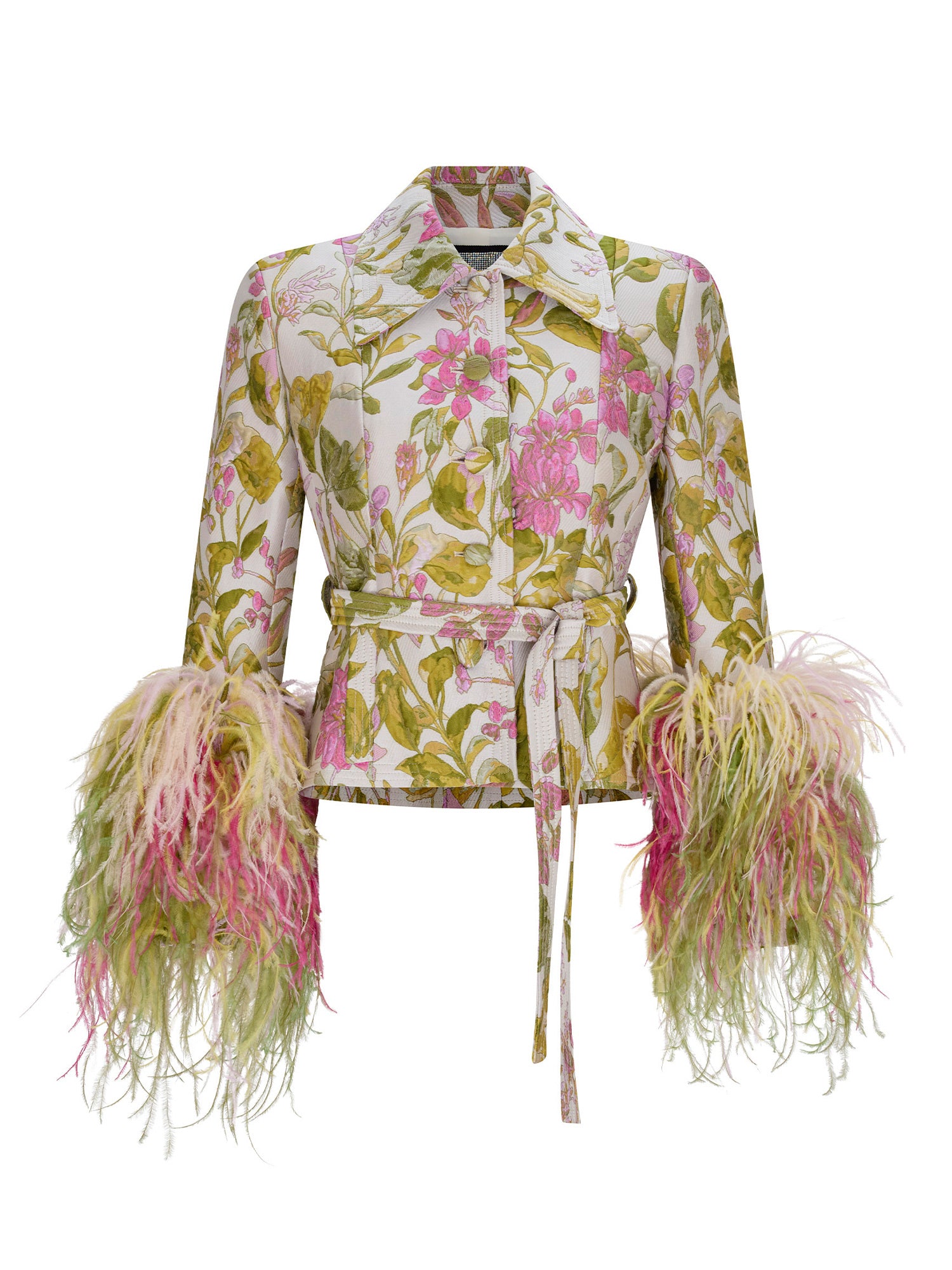 Dianthus Feathered Belted Jacket