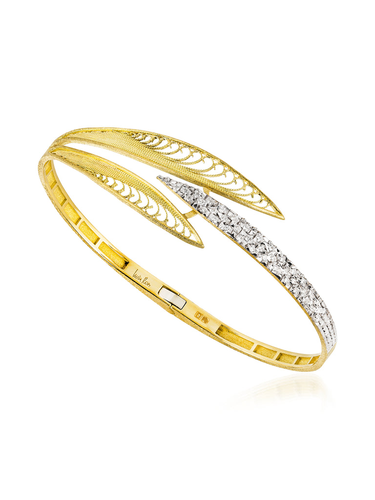 Luísa Rosas | Yellow Gold Luz Bangle – Kirna Zabête