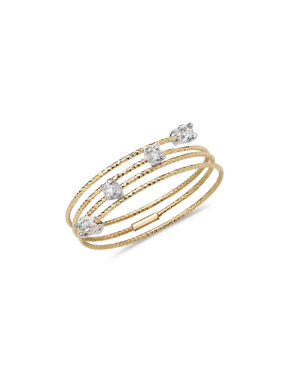 Multi Wire Quatro Diamond Ring