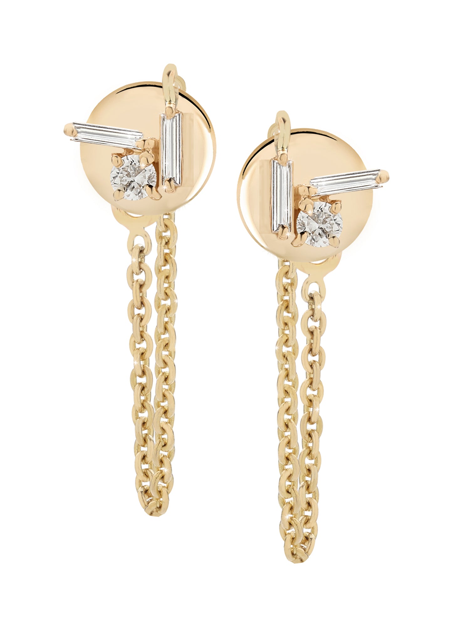 Mini Mélange Loop Chain Stud Earrings