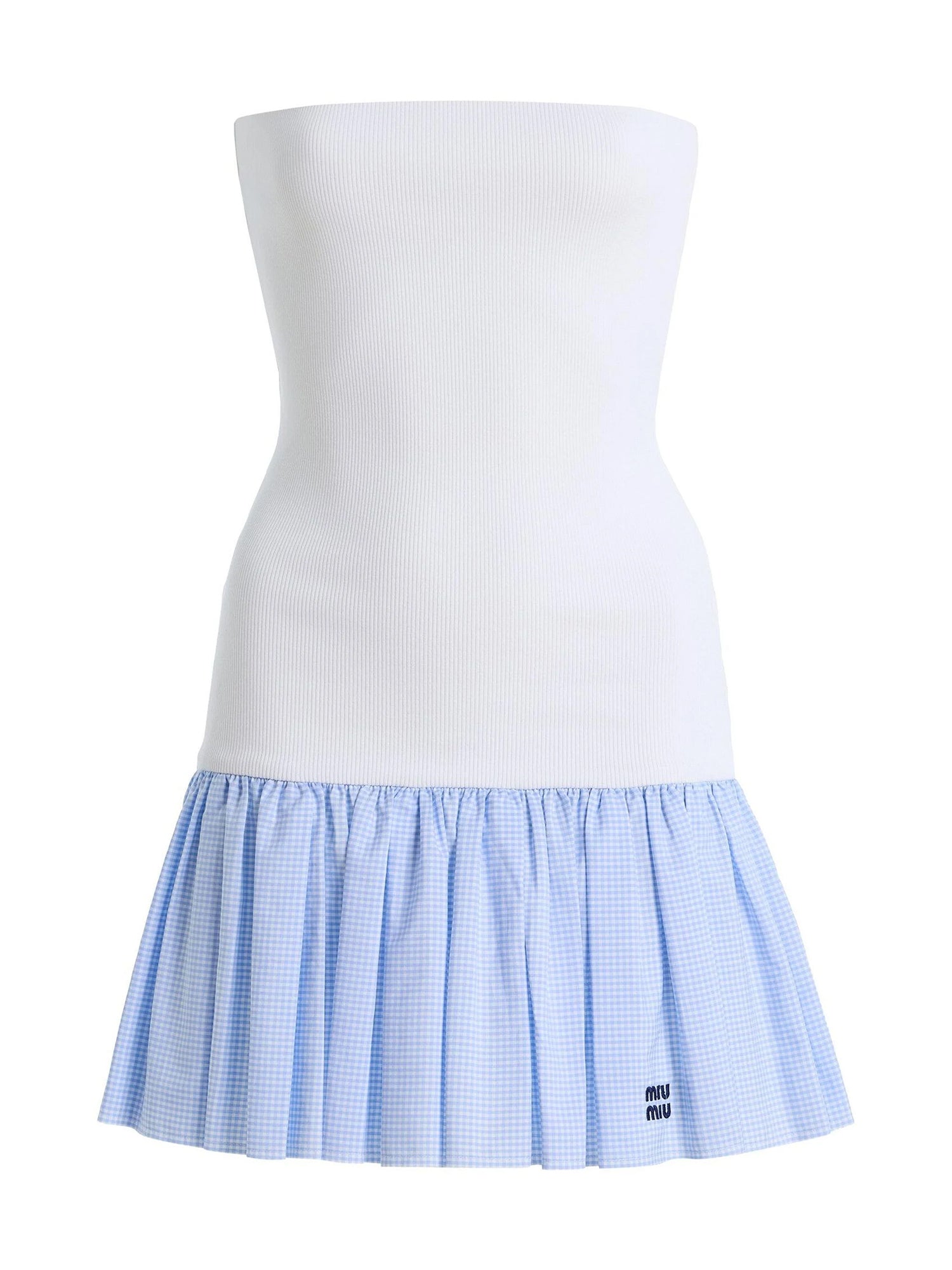 Strapless Drop-Waist Mini Dress