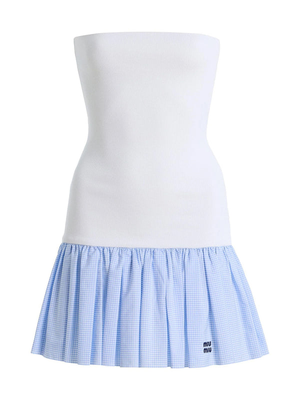 Strapless Drop-Waist Mini Dress