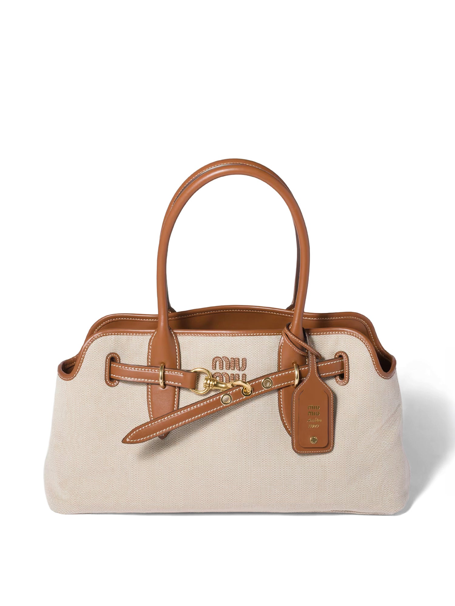 Miu Mu | Canvas and Leather Aventure bag – Kirna Zabête