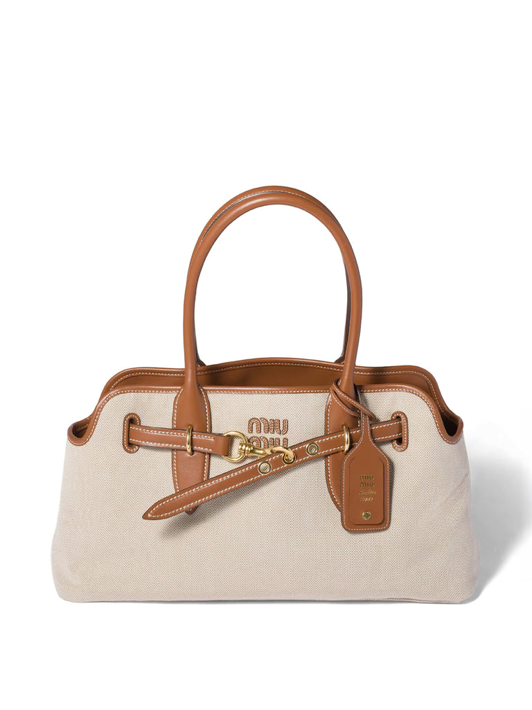 Miu Mu | Canvas and Leather Aventure bag – Kirna Zabête