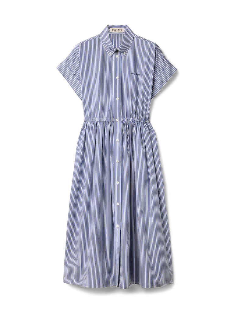 Miu Mu | Striped Poplin Shirtdress – Kirna Zabête